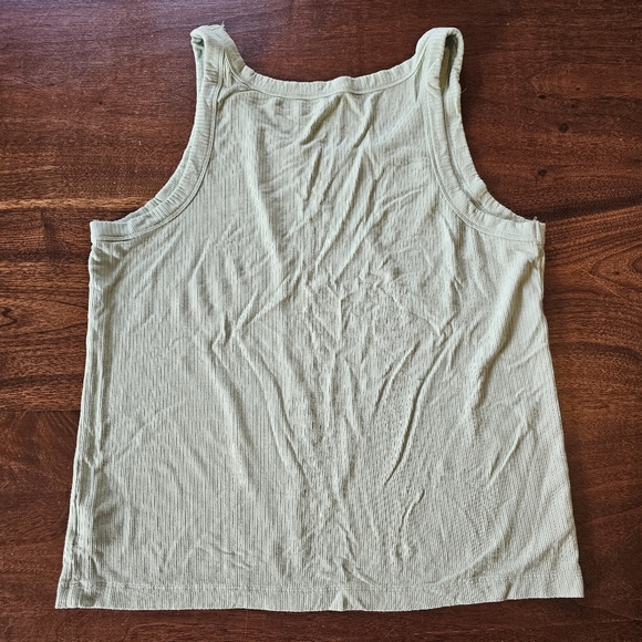 American Eagle Tank in Green Soft & Sexy Ribbed Size XL - Picture 5 of 6
